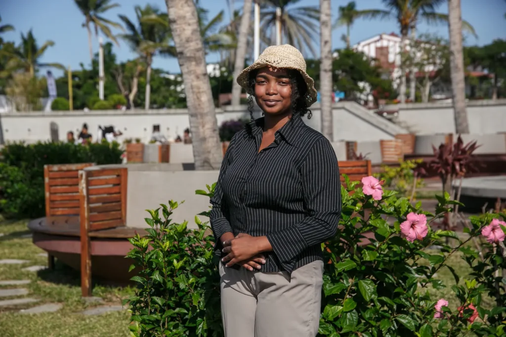 Fabrina, 24 ans, étudiante en Humanité et Développement durable à l’Université de Toamasina